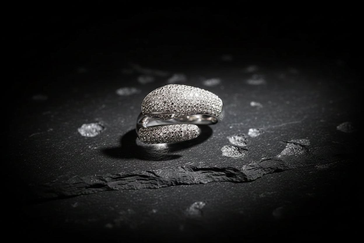 SNAKE OF DAWN — Sterling Silver Ring