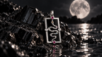 BLACK MIRROR — moonlit hero view of Noctara jewelry
