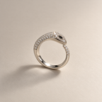 SNAKE OF DAWN — studio shadow view of Noctara jewelry